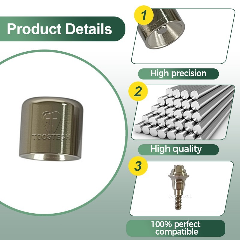 Dental Titanium MU Healing Cap for Multi Unit Abutment fits to Neodent GM