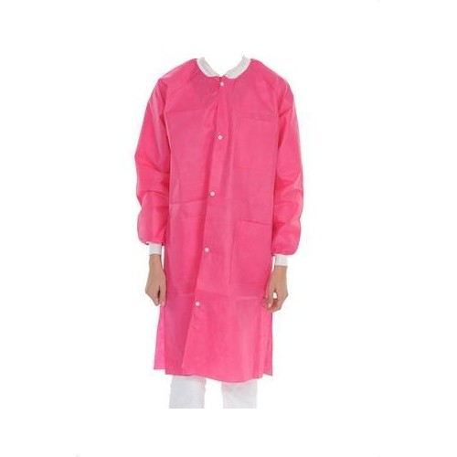 ValuMax 3660HPM ExtraSafe Lab Coats Knee Length Hot Pink Medium 10/Pk