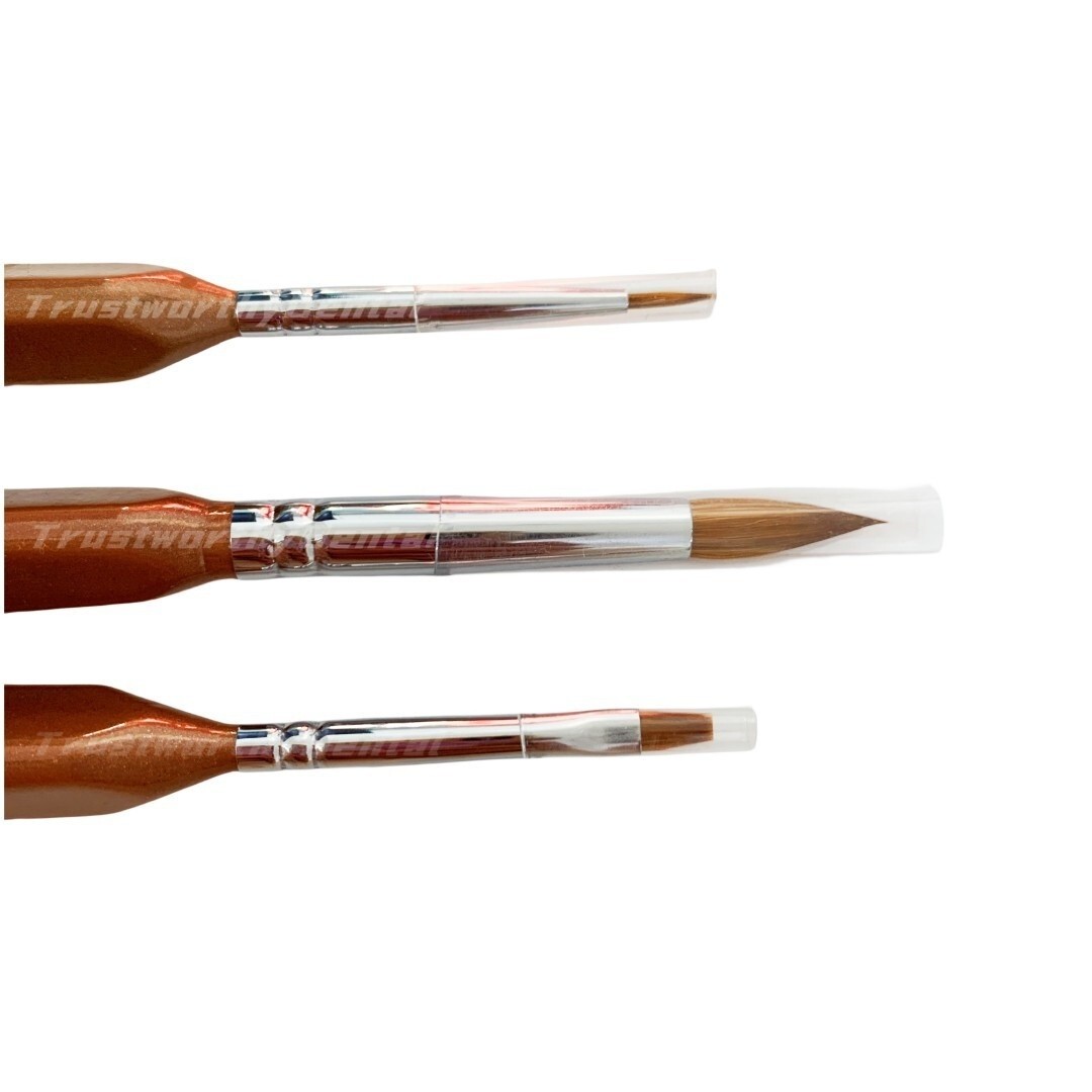Dental Sable Hair Brush Pen Porcelain Brushes Thin Bold Enamel Silicone Brush