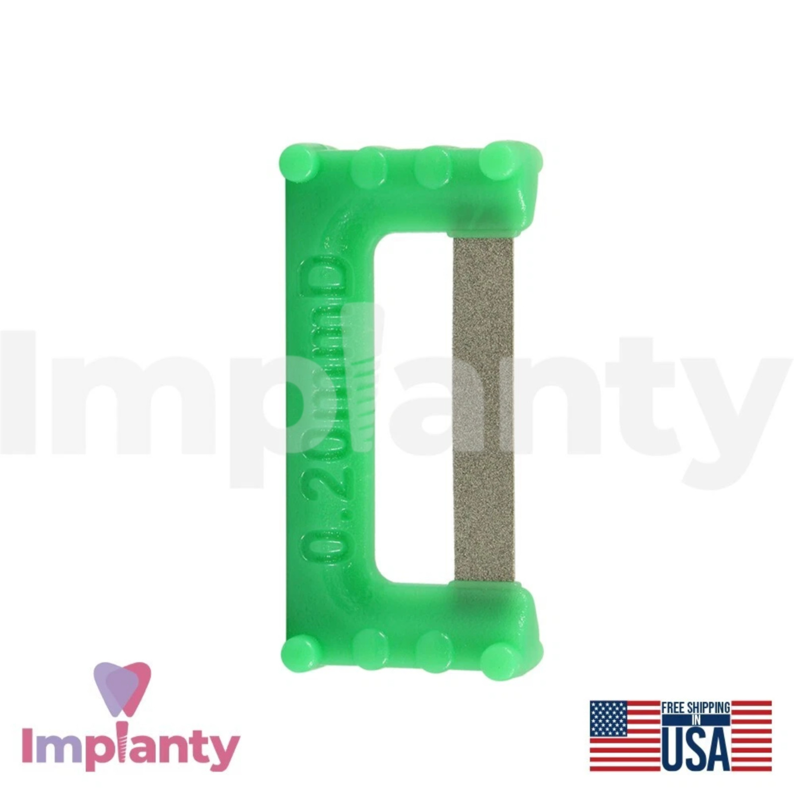 Extra Widener Green IPR Dental Strips Set Coarse Stainless Steel Diamond Coating
