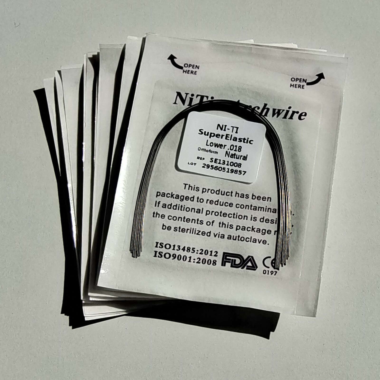 5Pks Dental Orthodontic Super Elastic Wire Niti Round Arch Wires Natural Form