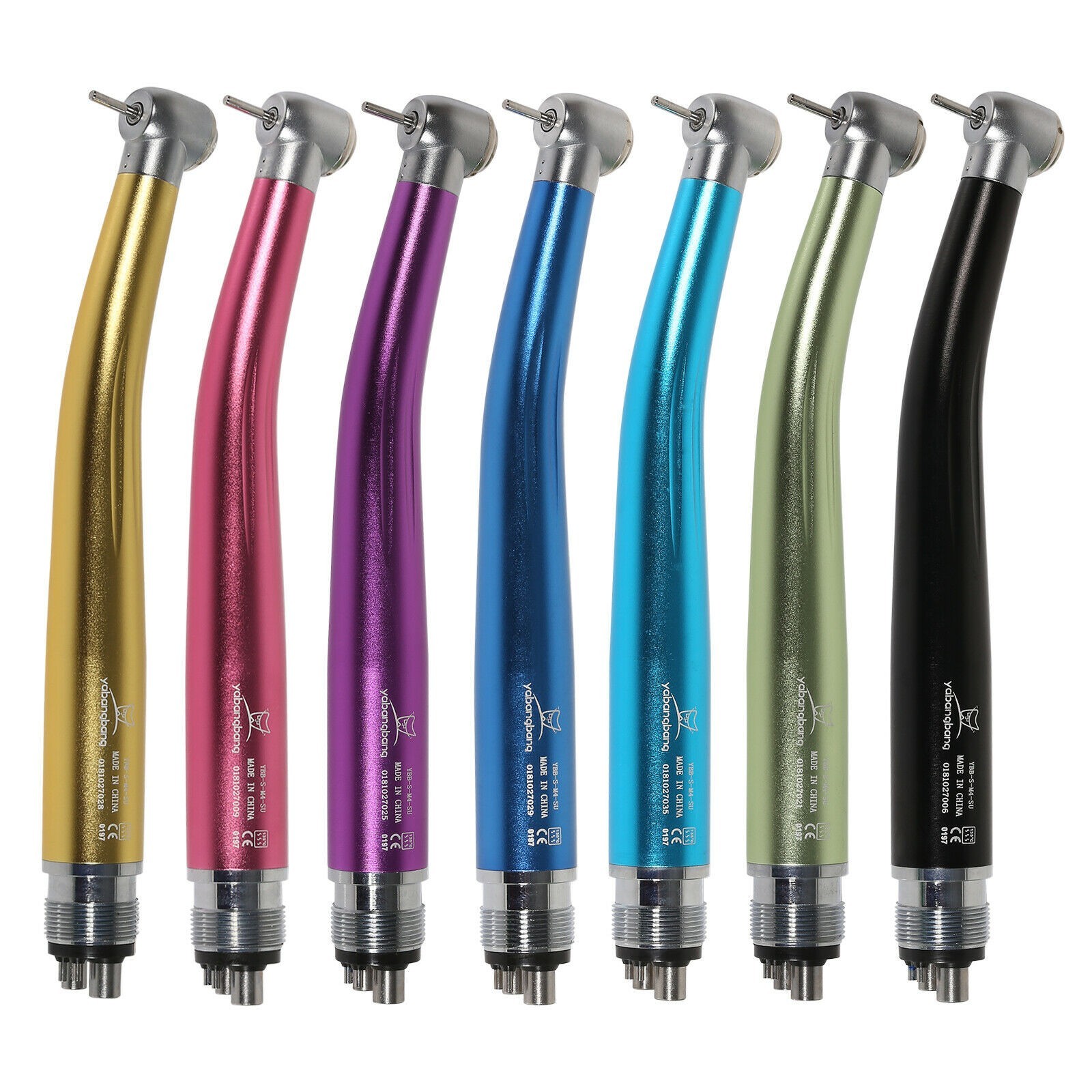 1-10 NSK Style Dental High Speed Handpiece Air Turbine 2/4 Hole 7 Colors USA
