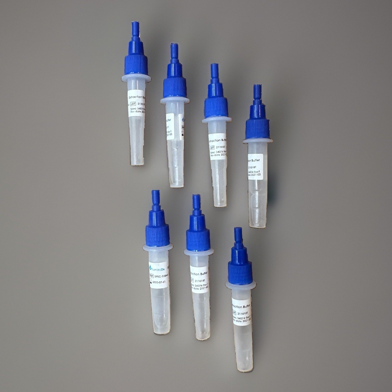 *Lot of 7* LumiraDx 2ml Extraction Buffer Tube SPEC-33844