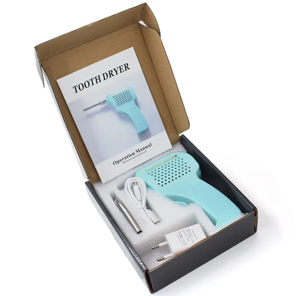Dental Tooth Dryer for Oral Orthodontic Tooth Drying Equipment with 3 Nozzle Tip
