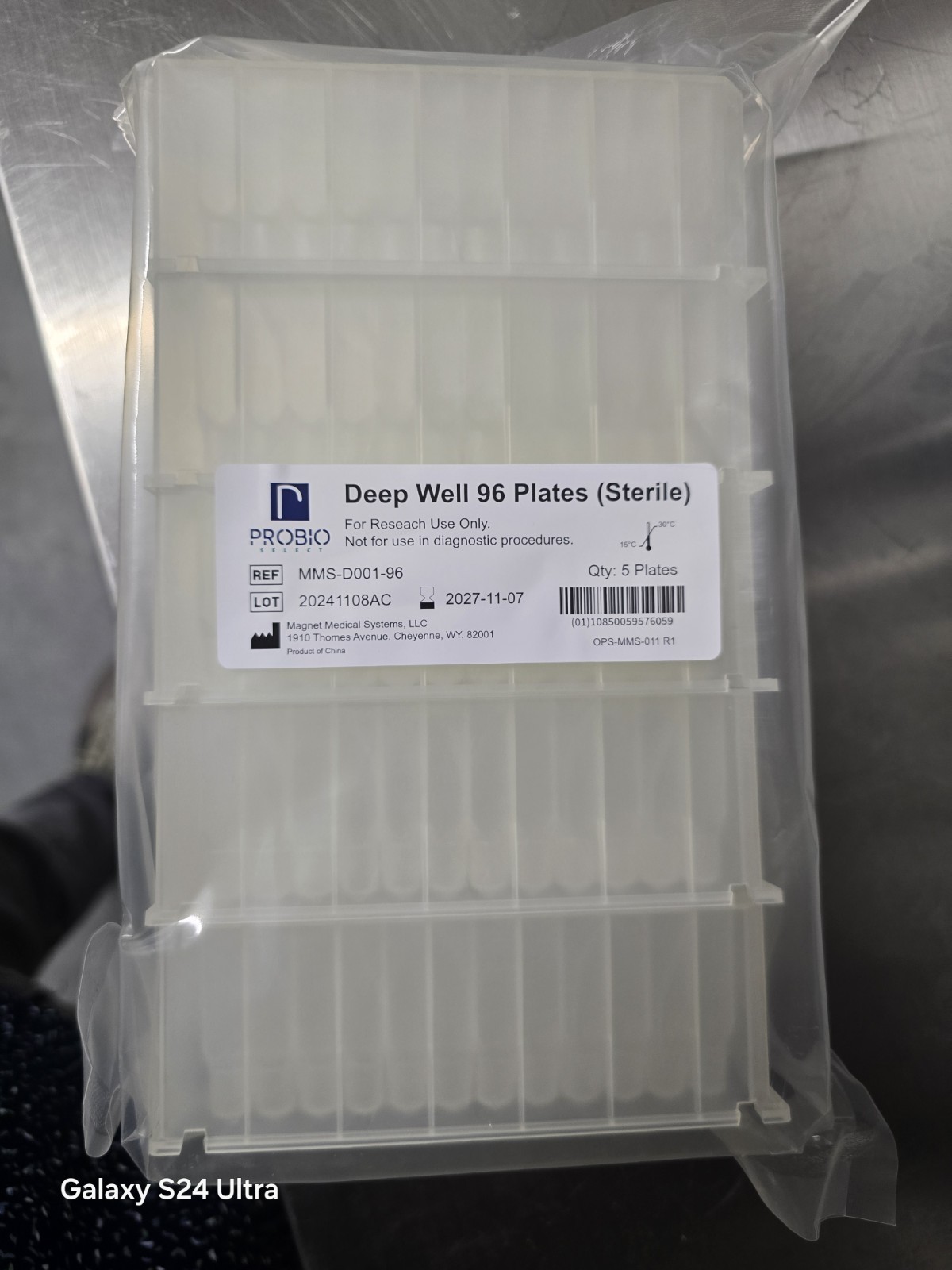 PROBIO SELECT Deep Well 96-Well Sterile Plates Microplate MMS-D001-96