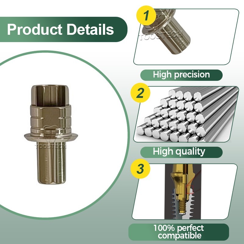 Ti-base Abutment CAD/CAM Custom Titanium base compatible with Bredent Sky