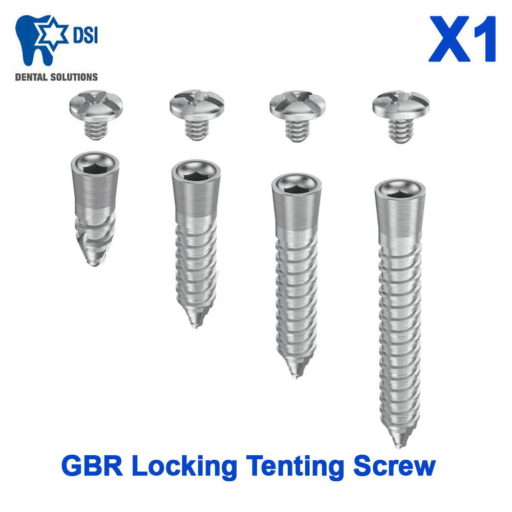 Dental Surg Procedure Fixtures GBR Locking Tenting Screw Titanium Guide