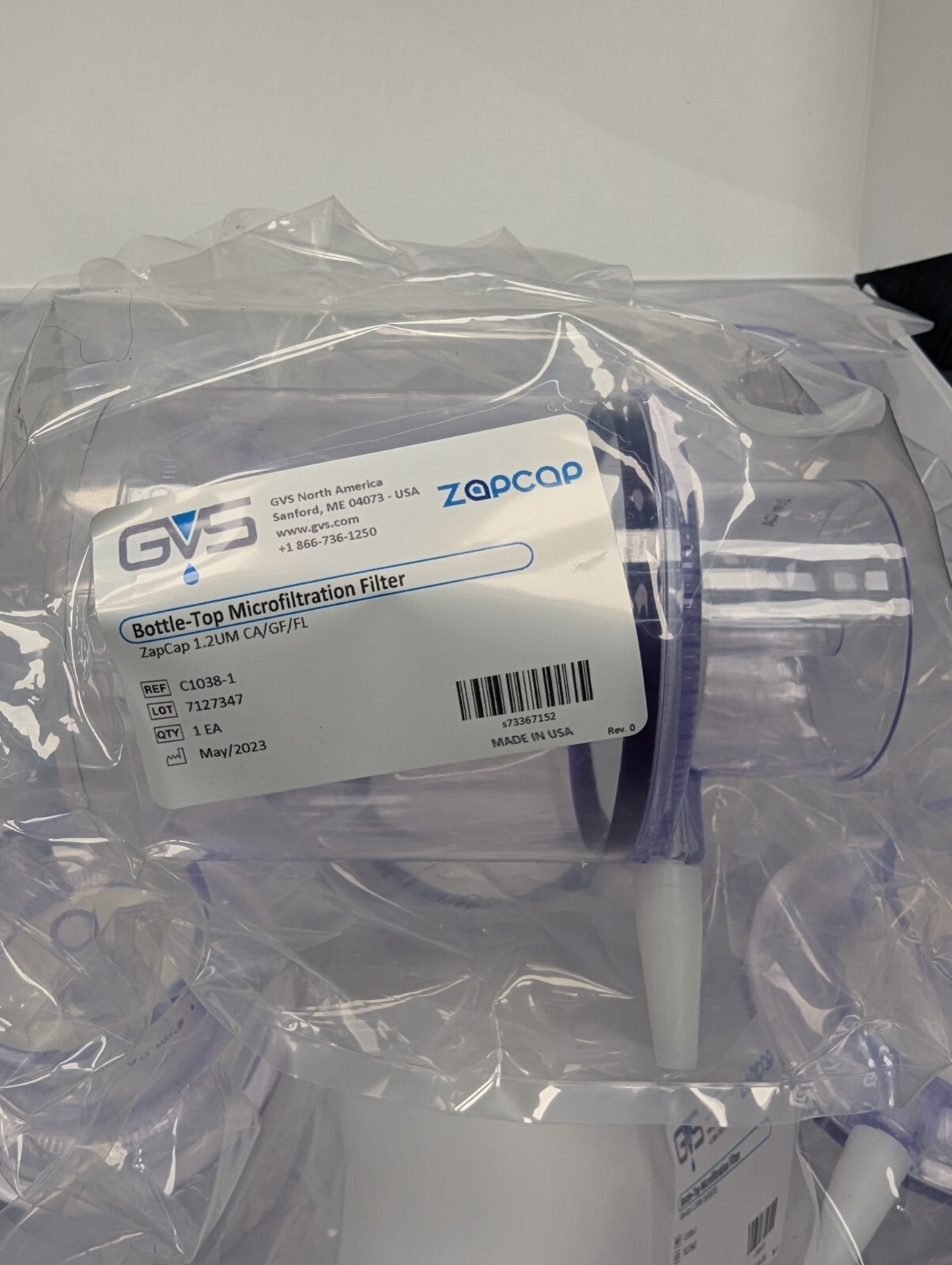 12 x ZymoPURE Giga Filter C1038-1 Bottle Top Microfiltration 1.2 µm CA/GF/FL