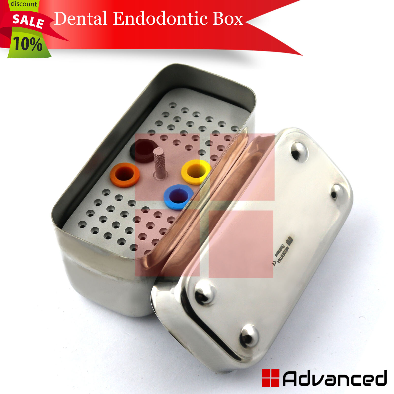 Endodontic Rotary Files Box Reamers Endo Storage Box Holder Dental Diamond Bur