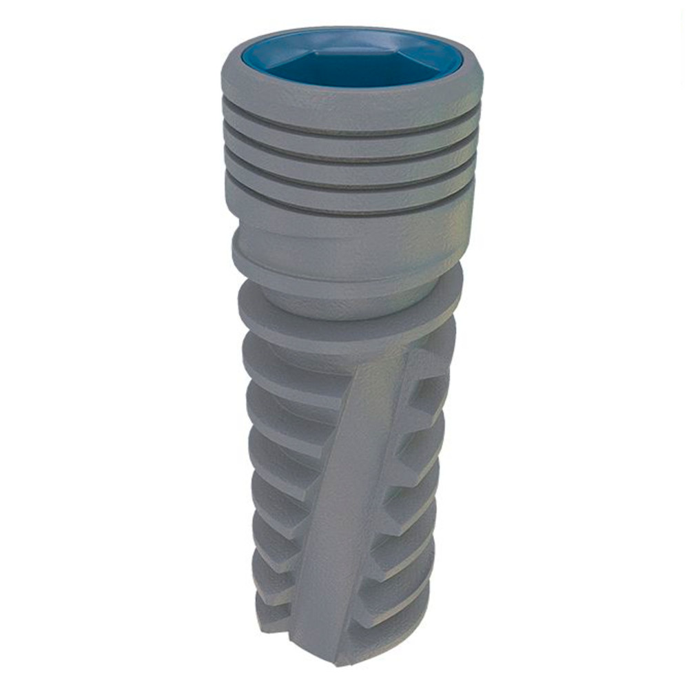 1pcs Dental Blue Line Fixture Int Hex 2.42mm Connection Titanium SLA