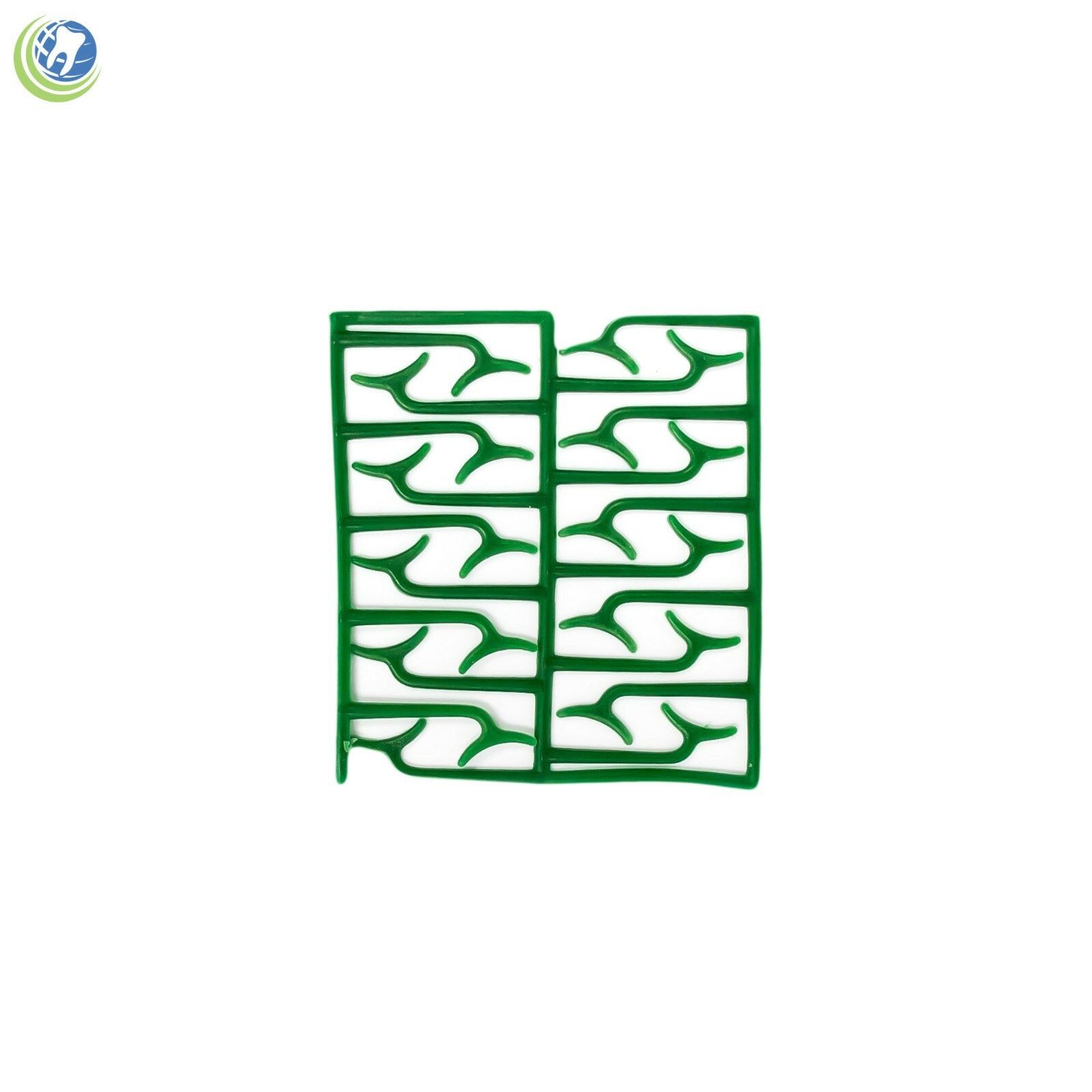 Dental Lab Wax Clasps Bonyhard Roach Large 10 Sheets (200 Clasps) Green