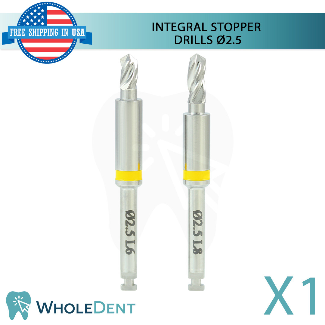 Sur gical Integral Stopper Drill Ø2.5 External Irrig ation Dental Im plant