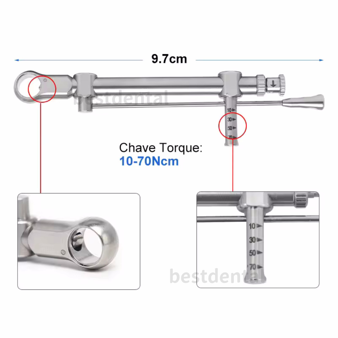 Dental Hand Driver Hex Screwdriver Stainless Steel Long & Short