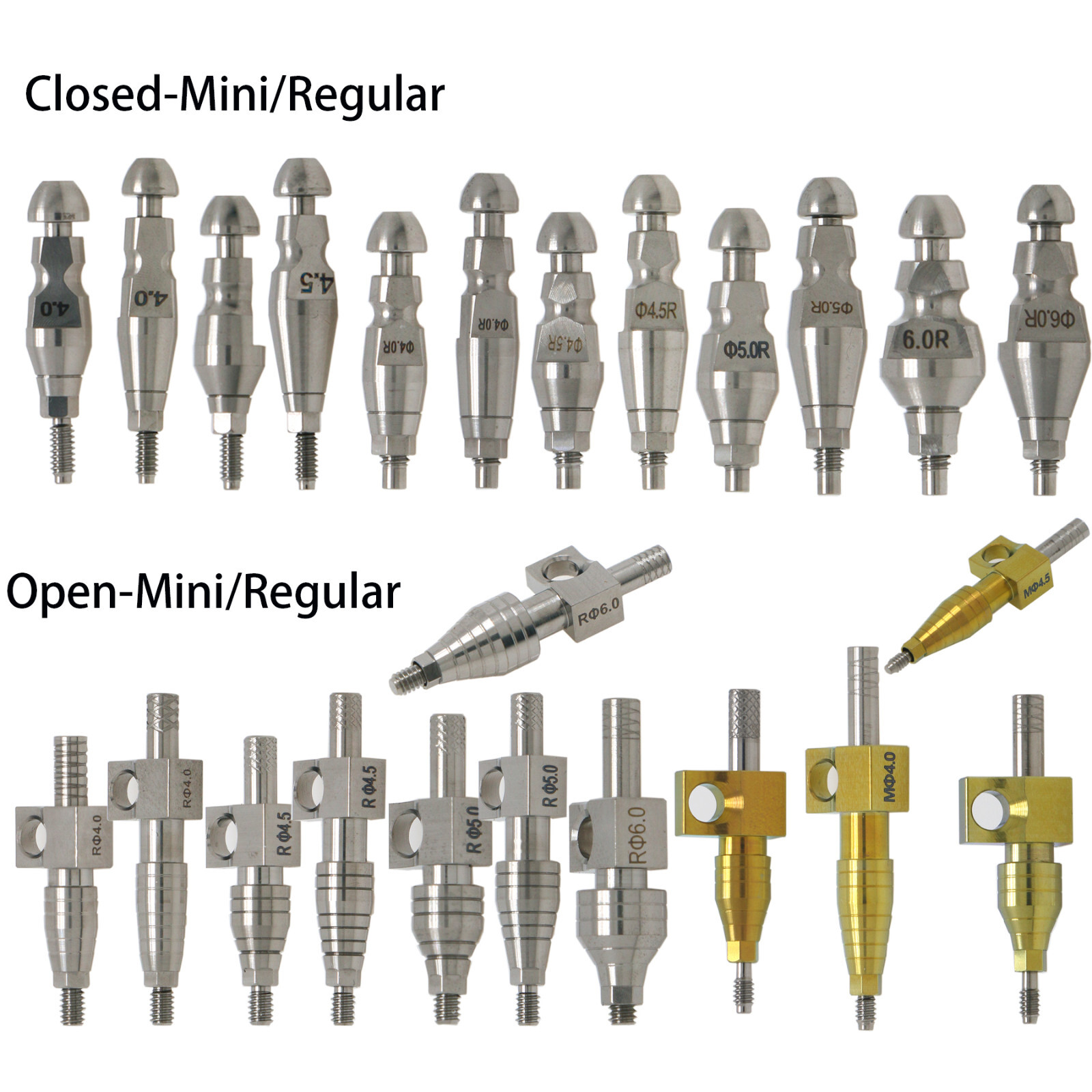 Fits Hiossen Healing Locator Abutments Impression Open/Close Tray Lab Analog M/R
