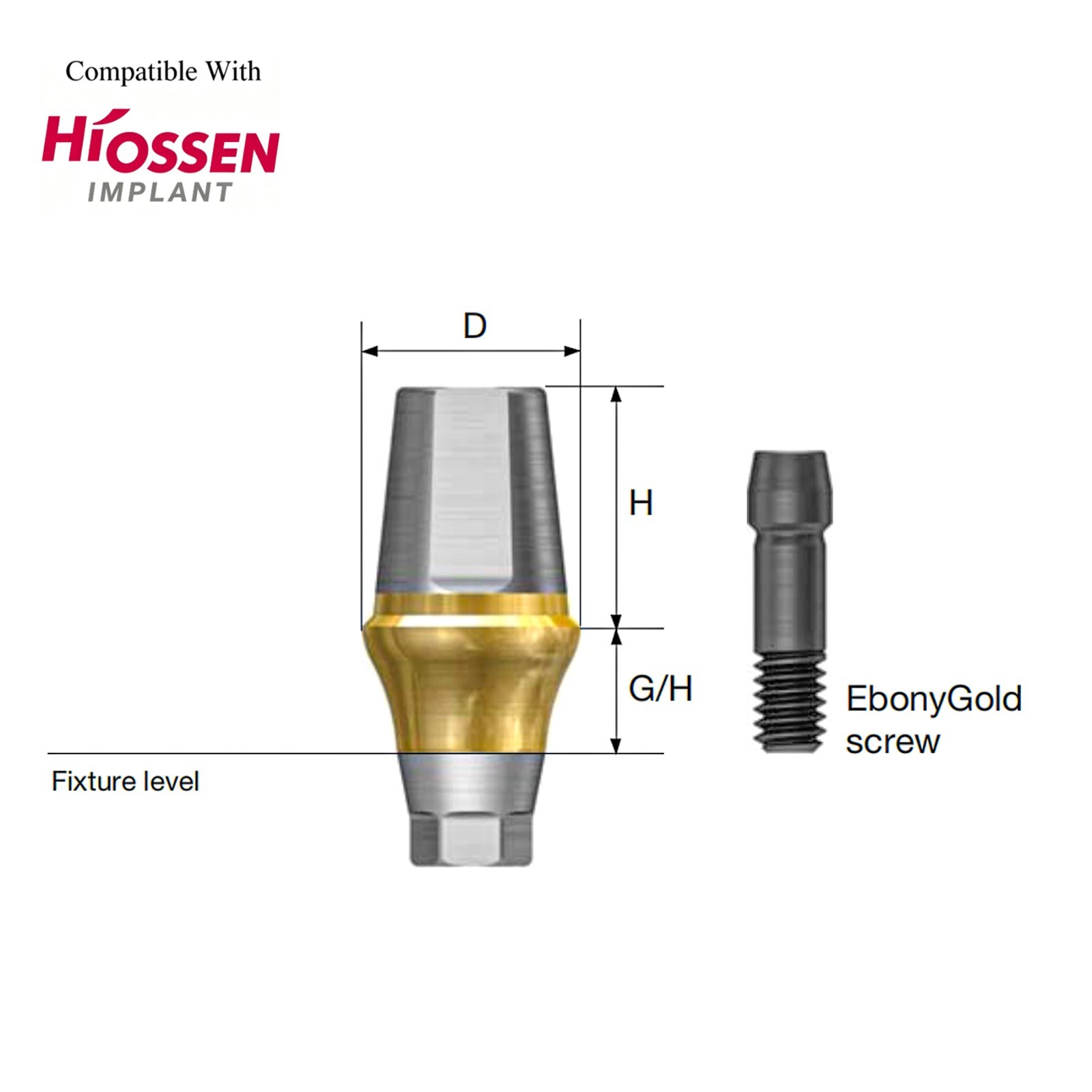US 5Pcs Regular Titanium Straight Transfer Abutment Fit Osstem Hiossen