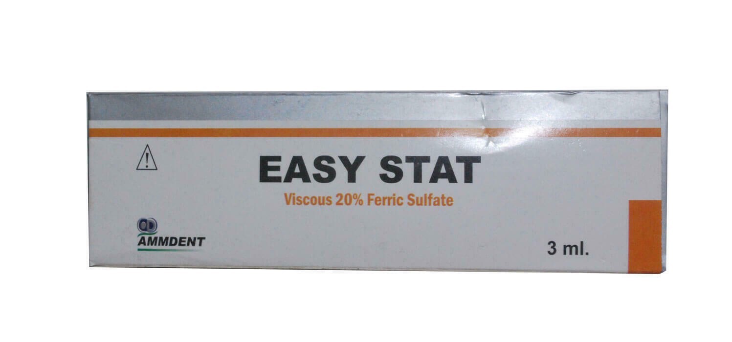 Ammdent Easy Stat Hemostat Viscous 20% Ferric Sulfate Hemostatic Gel Tube 3ml