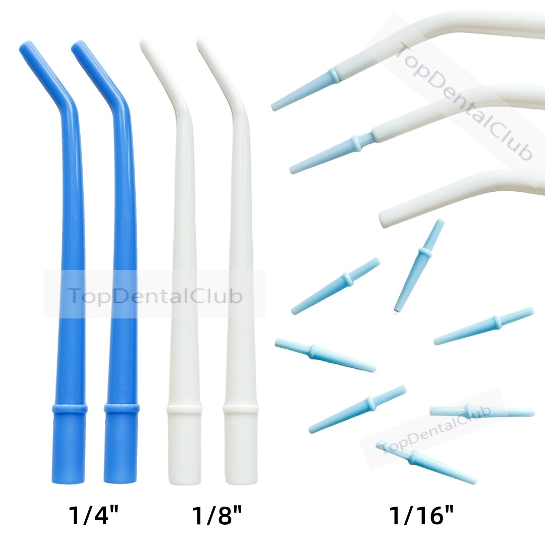 Dental 1/16” Suction Tube Tips 1/8” Saliva Ejector Aspirator Autoclave 134℃