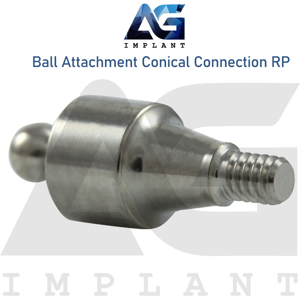 Ball Attachment Soft Silicone Cap Set Conical Connection RP System 2.65mm