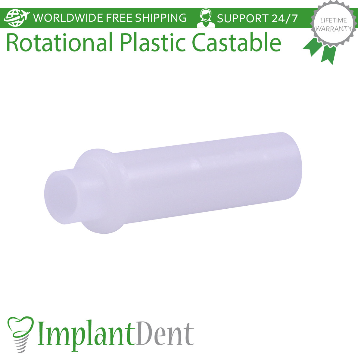 5x Dental Rotational Castable Prosthetic Int Hex 2.42mm Dentistry Lab