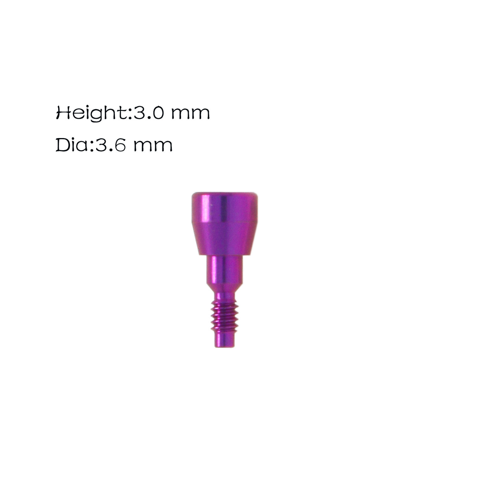 US Nobel Biocare Implant Healing Abutment Cap Internal Conical Connection NP/RP