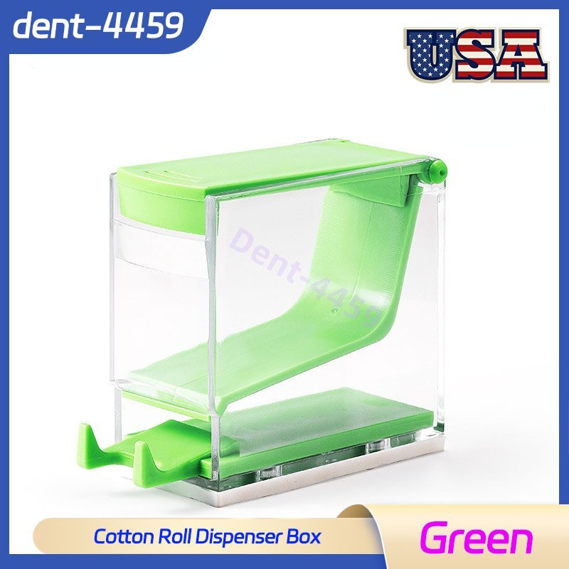Dental Cotton Roll Dispenser Holder Case Press Type Hygienic Divider Box