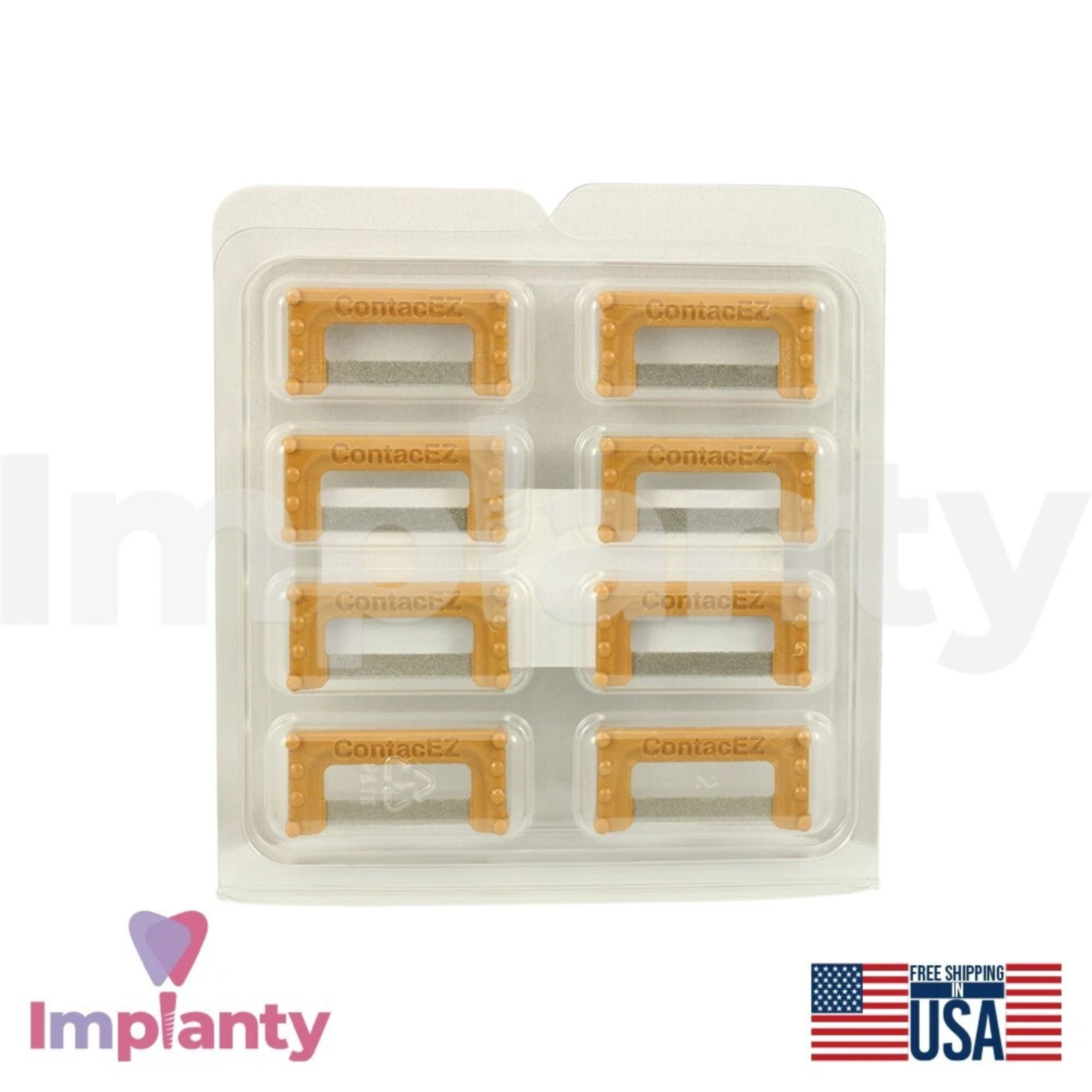 Widener Brown IPR Plus Dental Strips Set Coarse Stainless Steel Diamond Coating