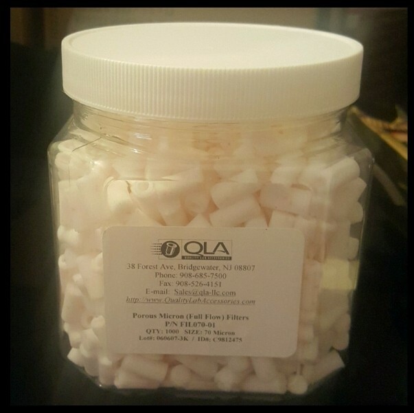 QLA Porous Micron Full Flow Filters P/N FIL070-01 Agilent/ VanKel/ Varian compat