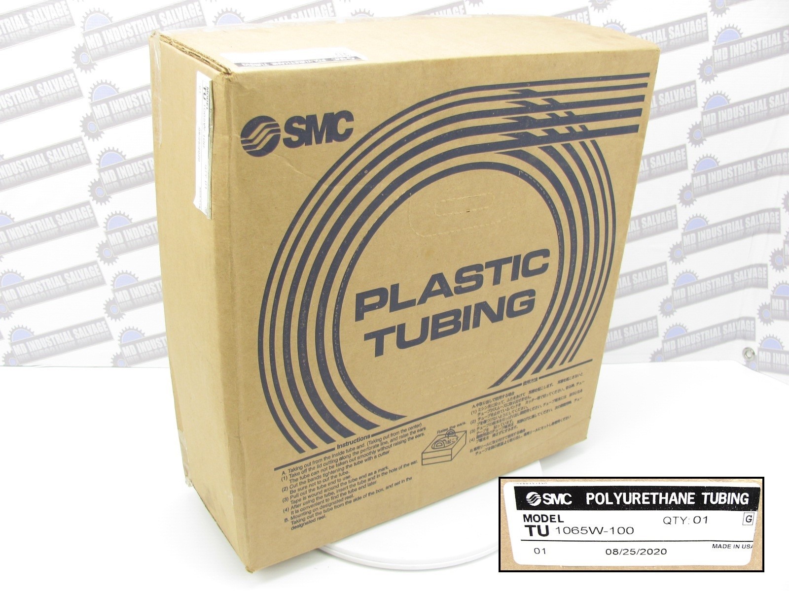 SMC – TU 1065W-100 – TU POLYURETHANE TUBING – 10mm x 100ft – (NEW in SEALED BOX)