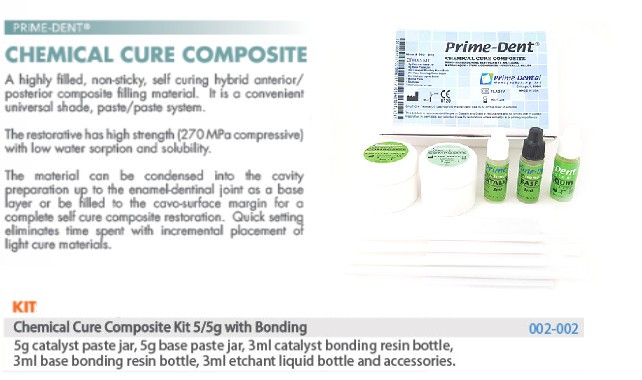 Dental Self Cure Composite Cracked Tooth Kit Repair 5g/5g With Bond