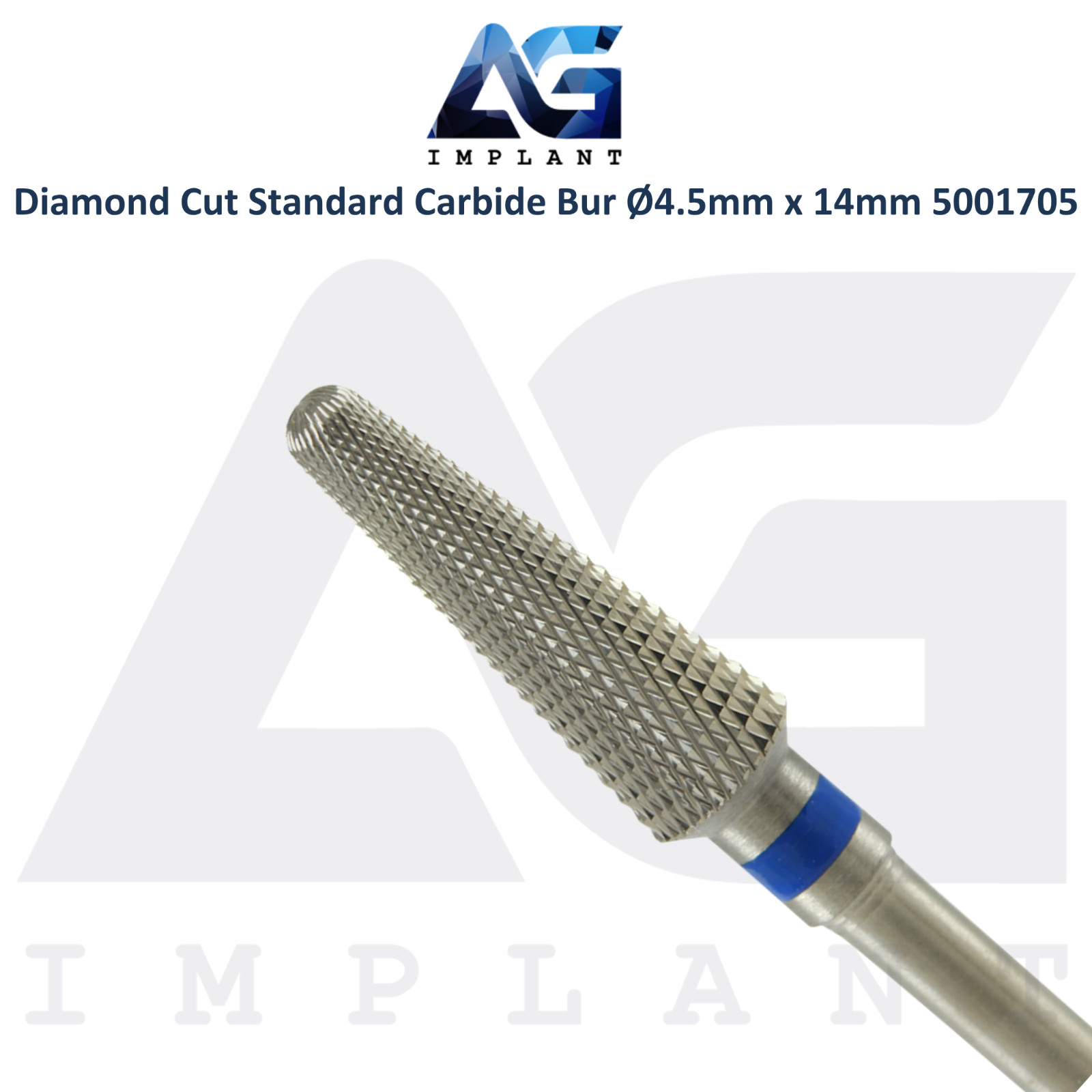 Dental Wilson Diamond Cut Standard Bur Ø4.5mmx14mm Prism Surface Carbide 5001705