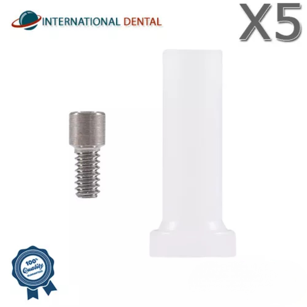 5 Plastic Sleeve For Straight & Angled Multi Unit 1.6 System Dental Fixture POM