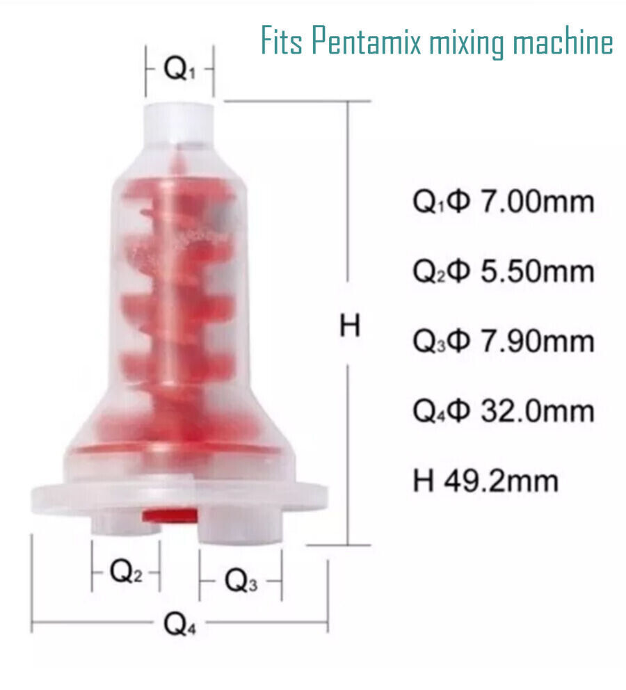 50/Lot Dental Dynamic Mixing Tip Impression fits Pentamix Machine Mixing Tube