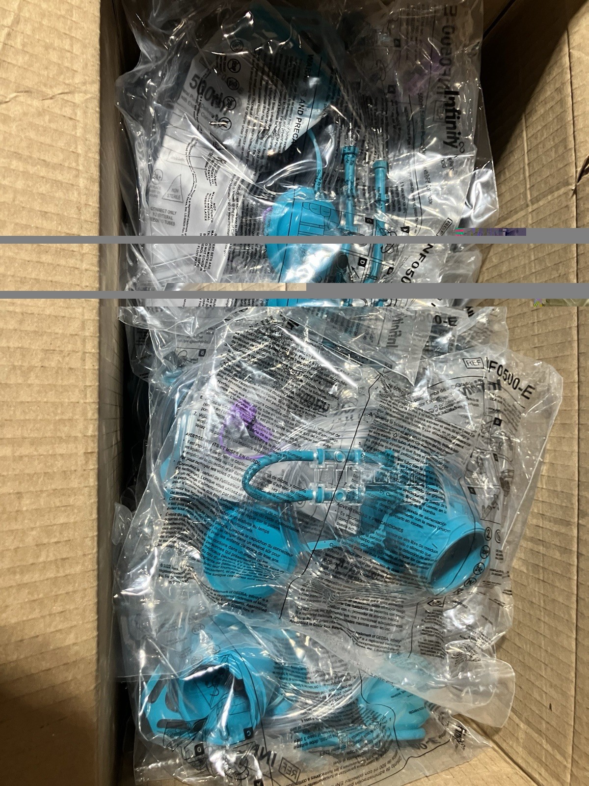 EXPIRED Infinity INF0500-E Enteral Set 500ml ENFit Connector 30 Units