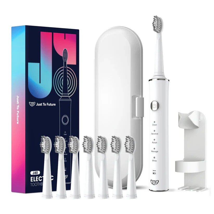 JTF (J40) Sonic Electric Toothbrush for Adults Family Bundle