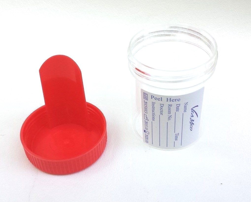 Fecal Collection Stool Container Sterile Sample Specimen Bottle Cup 60 ML 12 Pcs