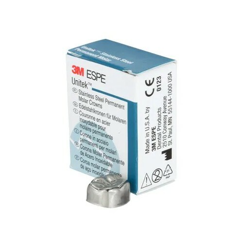 *5-Pack*3M Stainless Steel Permanent Molar Crown Size-5 Lower Right 900345