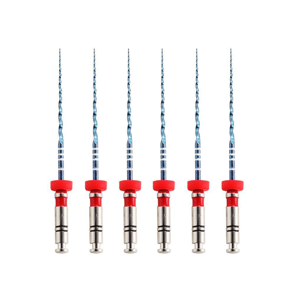 Vakker V Blue 21mm Taper 04 #25 NiTi Rotary Engine Files, 6/Pk