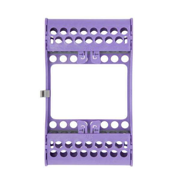 E-Z Jett Cassette 8 Instrument Holder, Neon Purple, Open Top, Round Holes