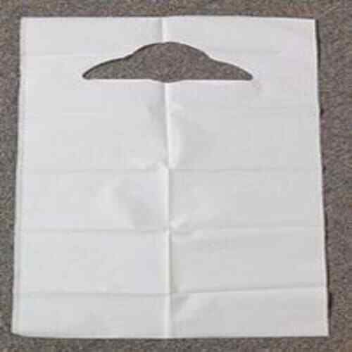 Fabricel White Patient Bibs Chainless, 20″ x 30″, Adult, 2 Ply Tissue/Poly