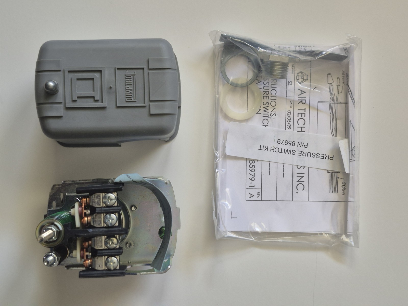 Airstar 50/70 Dental Compressor Pressure Switch Kit (Open Box Never Used)