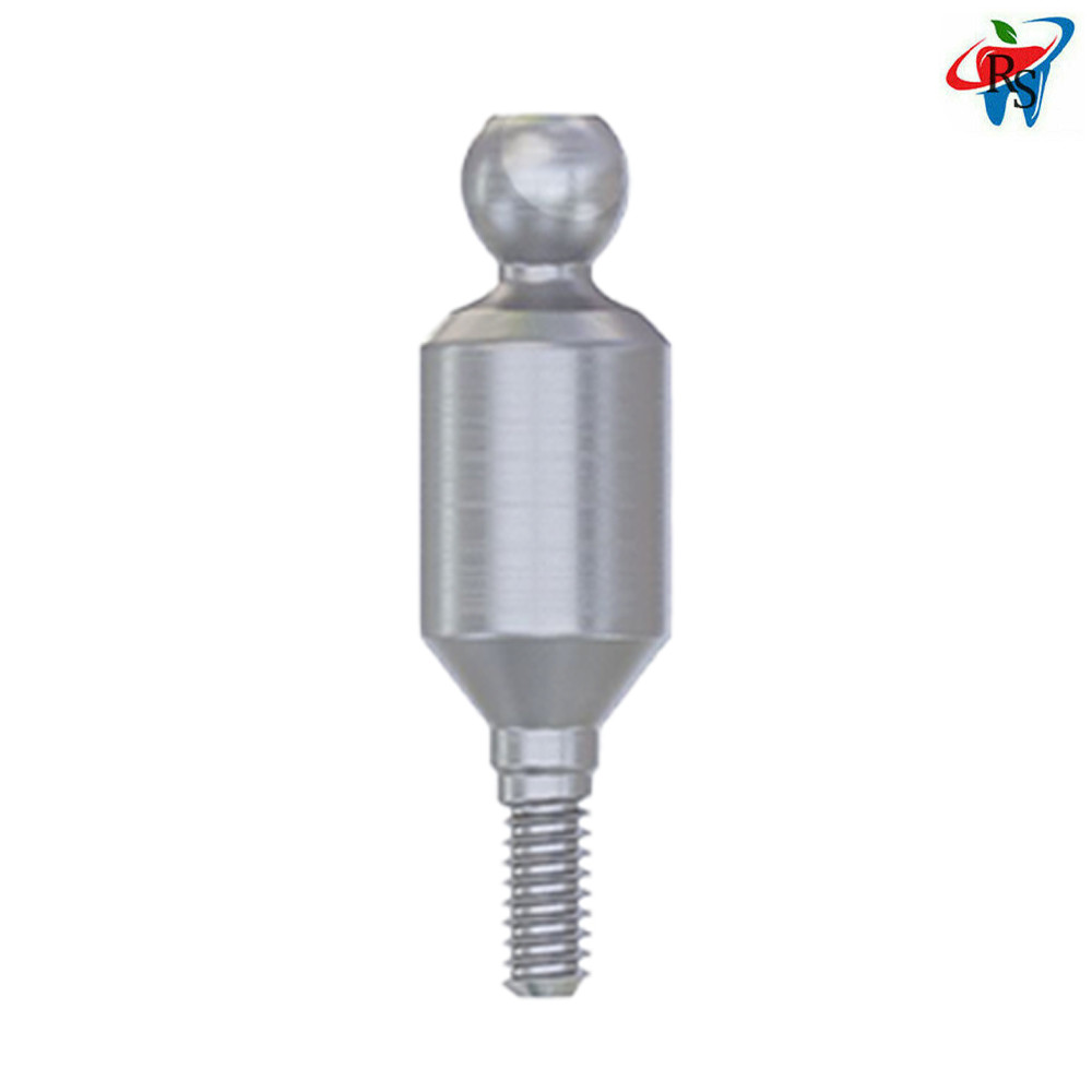 5pcs Dental Prosthetic Straight Ball Attachment Abutment Internal Hex 2.0mm NP