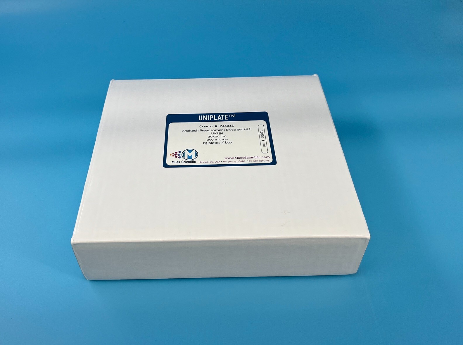 Silica Gel HLF 250um 20x20cm w/Preadsorbent Zone (25 plates/box) P44011