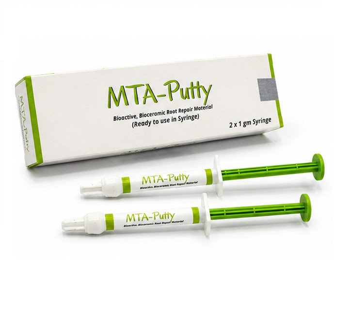 MTA PUTTY Pre Mix Bioactive , Bioceramic Root Repair Dental Material 2 x 1g Pack