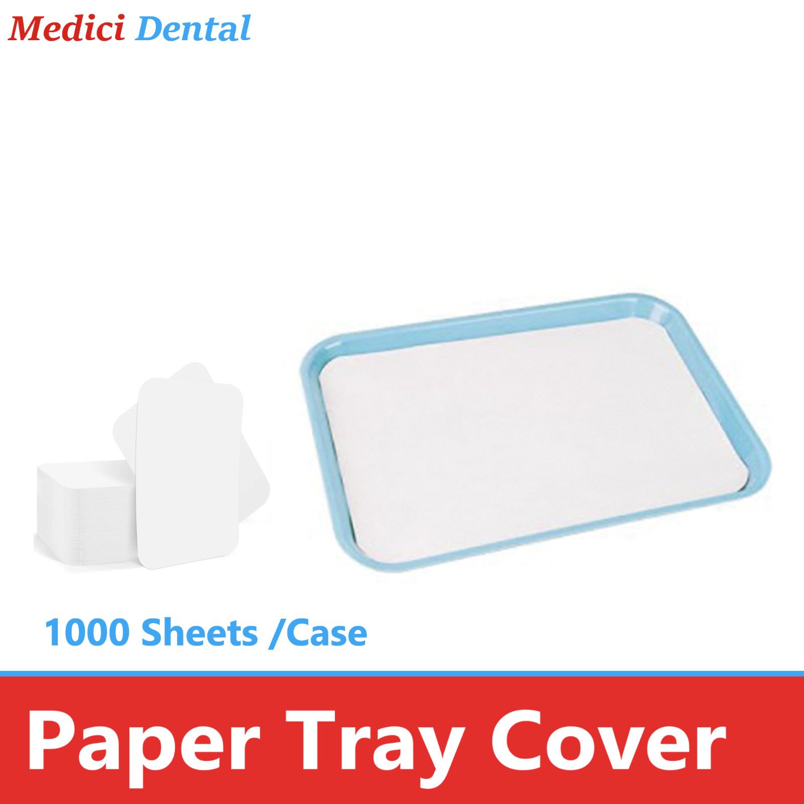 1case, 1000 Pcs, Dental Paper Tray Cover, Size B (12.25″ x 8.5″) Covers, Thick