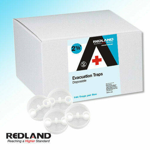 REDLAND Evacuation Traps Disposable 2-1/8″ Diameter 144 Pcs/Box