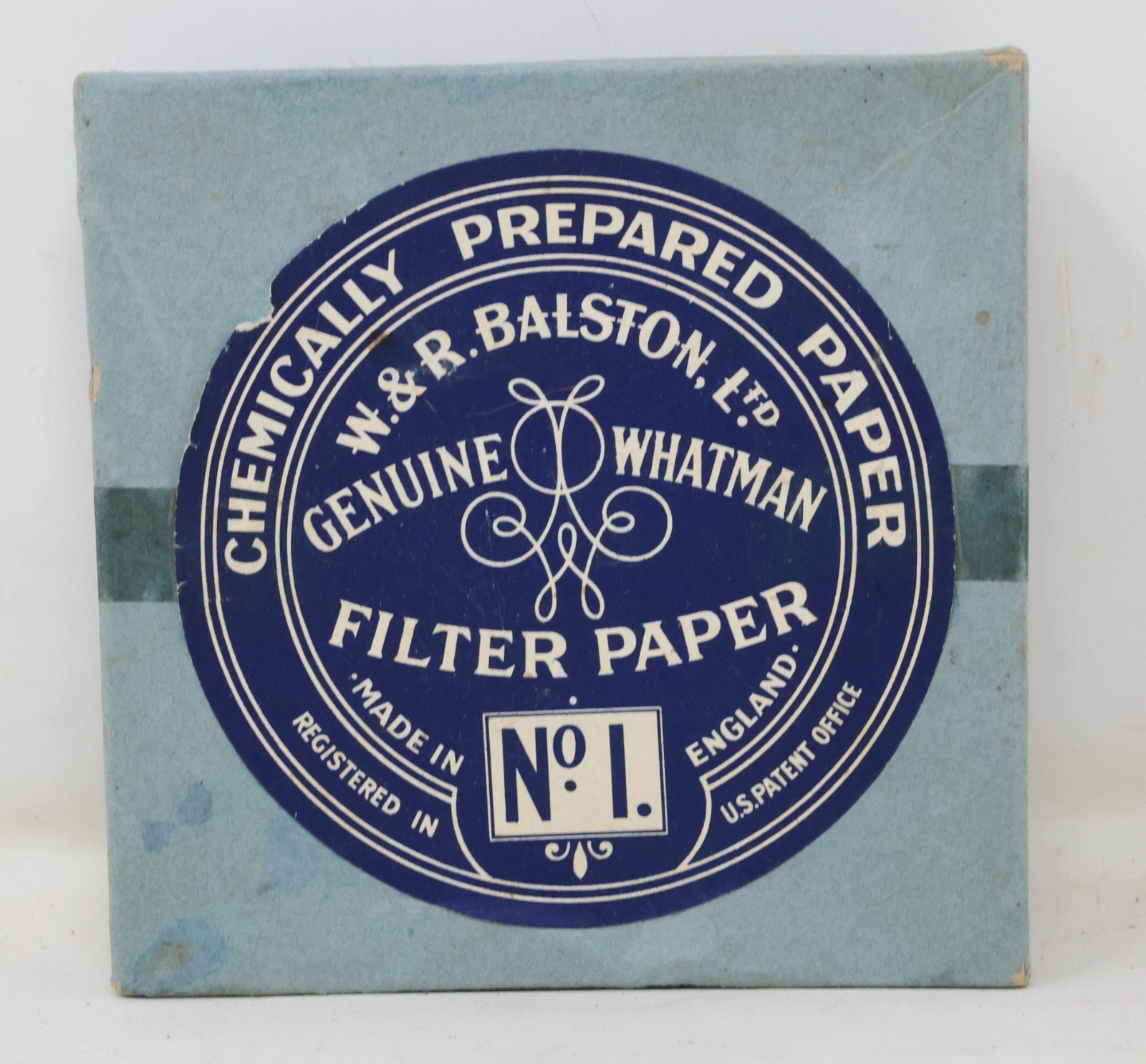 Vintage W. & R. Balston Genuine No. 1 Filter Paper Lab Supplies Genuine Whatman