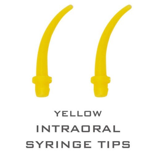 100 Pcs/pack Dental Disposable Intra Oral Impression Mixing Tips Yellow Mixers