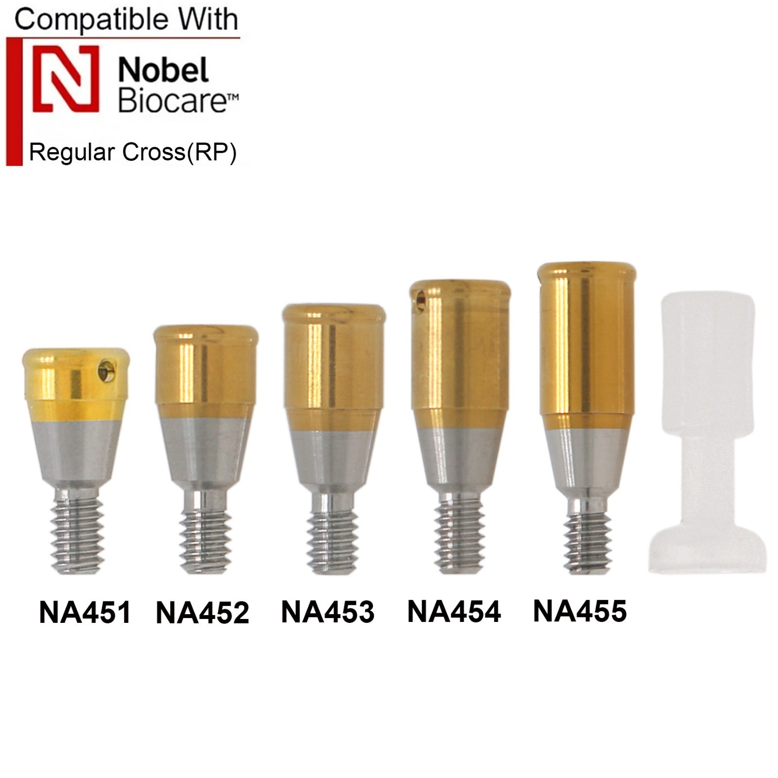 Dental Titanium Overdenture Locator Abutment Compatible Multi Implant Systems