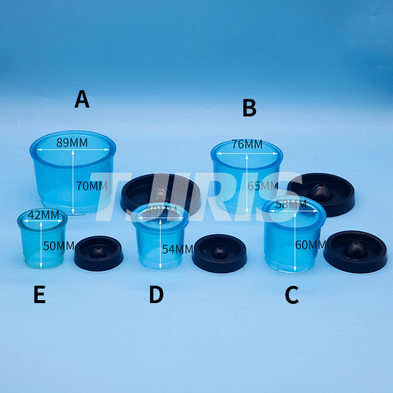 5 pieces Dental Casting Rings with Base Jewellery Wax Silicone Casting Tools