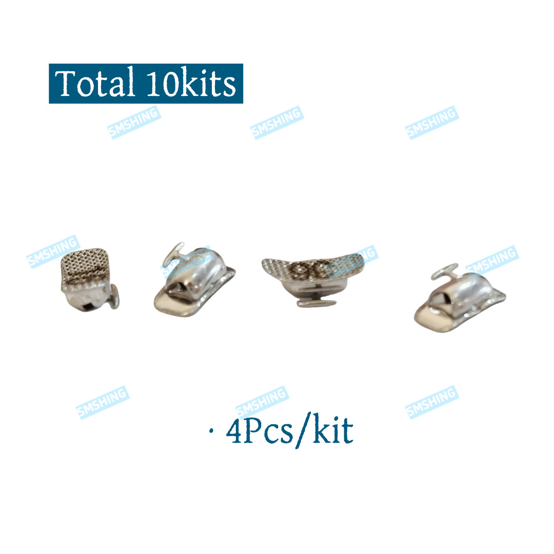 10Kit Dental Buccal Tubes Ortho Hooks Tube Bidirection Traction T-Type Hook